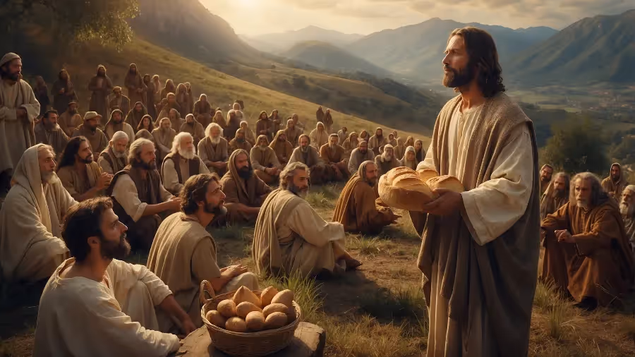 Jesus is the Bread of Life and the Light of the World.