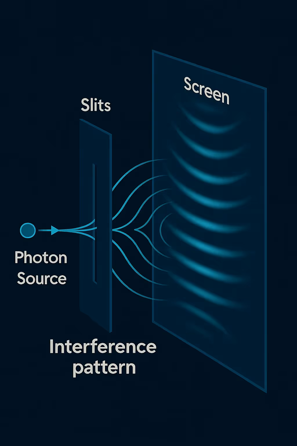 a model of the slit experiment.