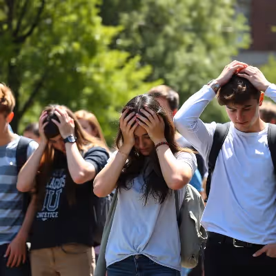 College kids in mourning after the death of Charlie Kirk