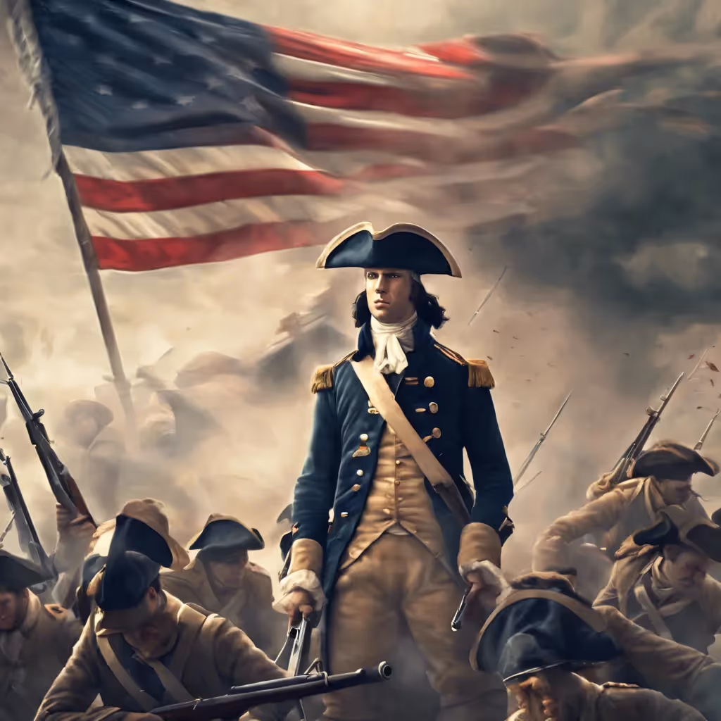 God watching over soldier. God in the Declaration of Independence