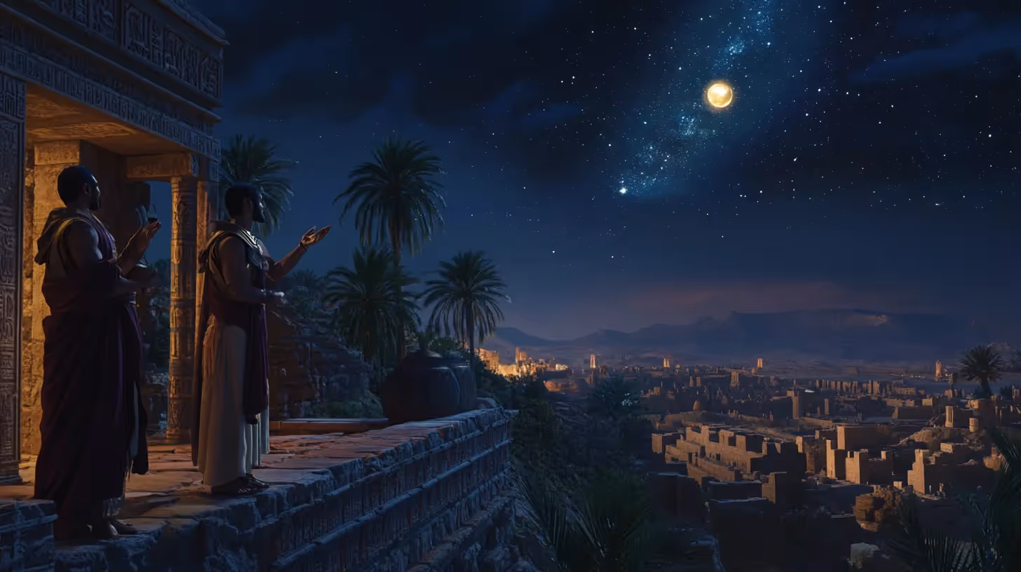 Daniel and the magi in ancient Babylon.