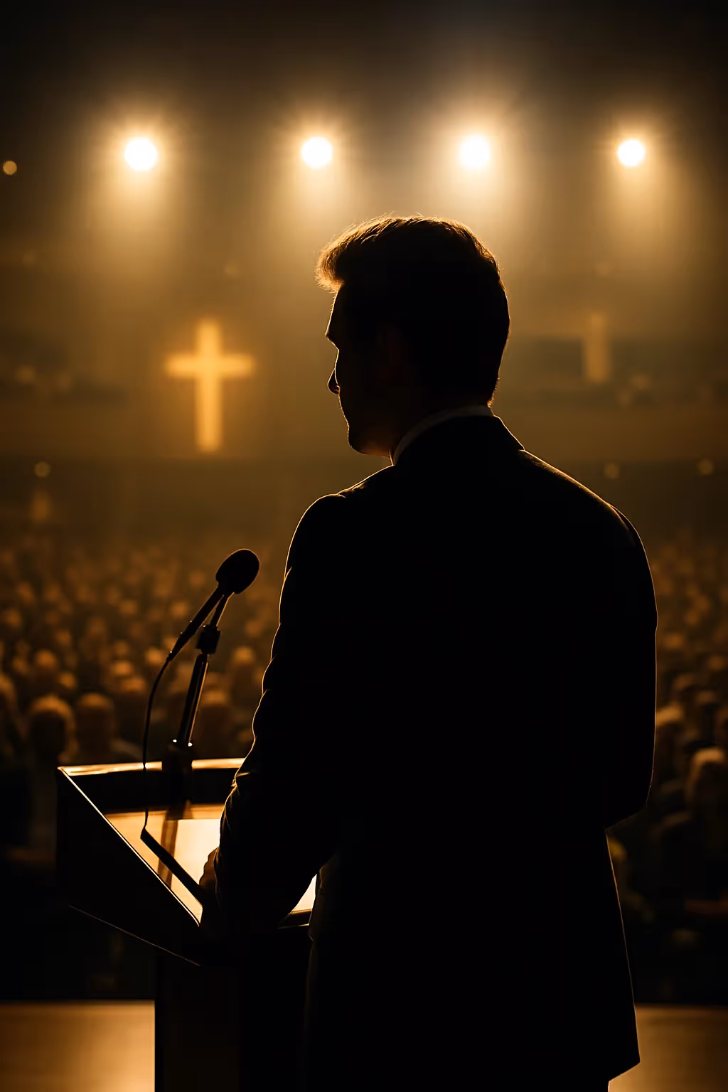 Charlie Kirk speaking at a church